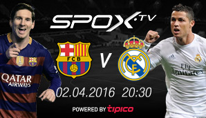 Der Clasico am 2. April live bei SPOX!