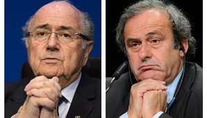 Sepp BLatter und Michel Platini dürfen für 90 Tage ihr Amt nicht ausüben