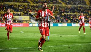 Platz 82: Yannick Carrasco (Atletico Madrid) - 85