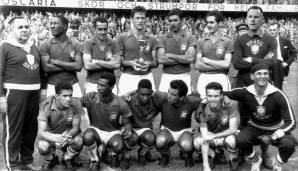 1958, Weltmeister mit Brasilien: Vorne zauberte der erst 17-jährige Pele mit all seiner Jugendlichkeit, hinten stand der mittlerweile schon durchaus erfahrene und graubärtige Marc-Andre ter Santos wie ein Fels in der Brandung.