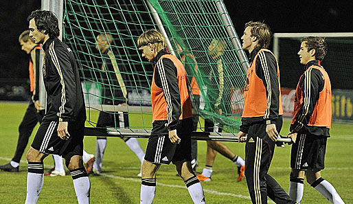 Die Spieler von Borussia Dortmund beim Training des DFB-Teams