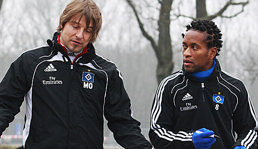 Ze Roberto (r.) bestritt am Samstag sein 330. Bundesligaspiel