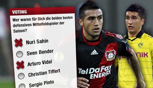 Arturo Vidal und Nuri Sahin zählten zu den auffälligsten Spielern in dieser Saison