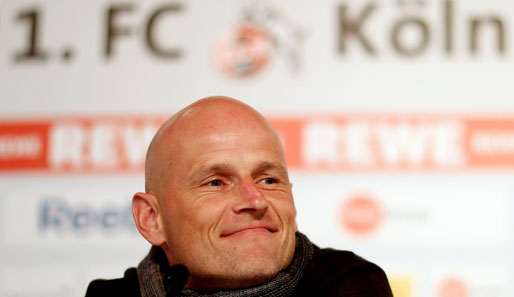 Grinsend unter dem Geißbock: Stale Solbakken hat mit dem 1. FC Köln einiges vor