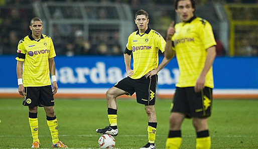 Mohamed Zidan und Robert Lewandowski (v.l.) sollen beim BVB Lucas Barrios ersetzen