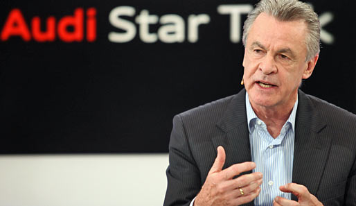 Ex-Bayern-Trainer Ottmar Hitzfeld war am Montag beim Audi Star Talk in München zu Gast