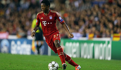 Linksverteidiger David Alaba wurde erneut zu Österreichs Fußballer des Jahres 2012 gewählt