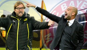 Das Topspiel ist auch das Aufeinandertreffen von Jürgen Klopp (l.) und Pep Guardiola