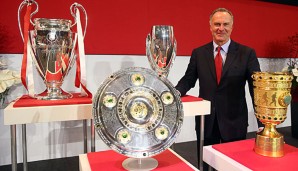 Karl-Heinz Rummenigge kann sich über einen leeren Trophäenschrank nicht beschweren