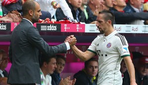 Franck Ribery und Pep Guardiola kommen gut miteinander zurecht