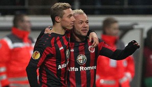 Sonny Kittel (l.) spielt schon seit 15 Jahren für die Eintracht