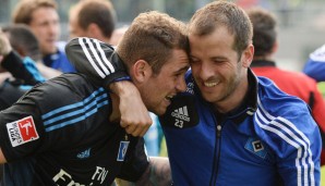 Pierre-Michel Lasogga fordert den Verbleib von Rafael van der Vaart beim HSV