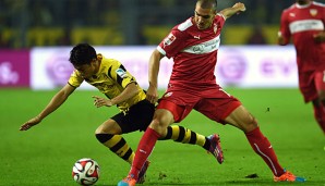 Beim 2:2 in Dortmund trafen Shinji Kagawa und Oriol Romeu aufeinander