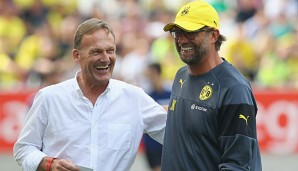 Bleiben auch weiterhin ziemlich beste Freunde: Aki Watzke (l.) und Jürgen Klopp