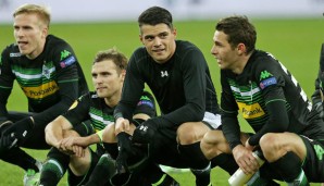 Granit Xhaka und seine Mannschaftskollegen nach dem Sieg gegen Zürich in der Europa League