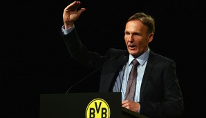 Hans-Joachim Watzke sieht sich gegenüber Wolfsburg im Nachteil