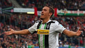 Max Kruse feiert sein letztes Tor in der Bundesliga gegen Hannover 96