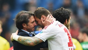 Kann sich für den 3:2-Sieg bei Pierre-Michel Lasogga bedanken: HSV-Coach Bruno Labbadia