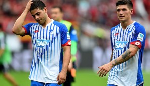 Volland (l.) und Co. geknickt nach Hoffenheims Auftaktpleite in Leverkusen