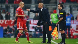 Arjen Robben konnte 2015/2016 unter Guardiola bisher nur einen Bruchteil aller Partien absolvieren