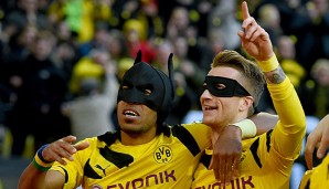 Pierre-Emerick Aubameyang, der eigentlich mit zweitem Namen Batman heißt, traf auch in Leverkusen