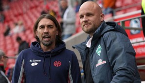 Martin Schmidt (l.) und Rouven Schröder arbeiten ab der kommenden Saison zusammen