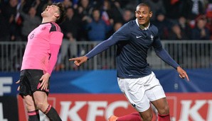 Sebastien Haller nach seinem Tor gegen Schottland