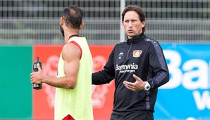 Roger Schmidt und Ömer Toprak befinden sich mit der Werkself in der Vorbereitung