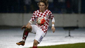 Alen Halilovic für Kroatien am Ball