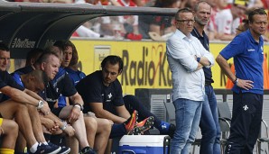 Die Darmstadt-Crew um Trainer Norbert Meier bemüht sich um Roman Bezjak