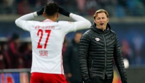 Davie Selke kommt unter Ralph Hasenhüttl bei RB Leipzig nur selten zum Zug