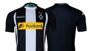 Das Ausweichtrikot der Gladbacher heißt seit einigen Jahren Eventtrikot. Dieses Jahr gibt's schwarze und weiße Längsstreifen