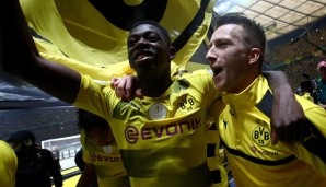 Ousmane Demebele holte mit dem BVB den DFB-Pokal 2017