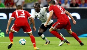 Sadio Mane (M.) war der überragende Spieler der Partie Liverpool gegen Bayern