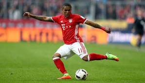 Platz 4: Douglas Costa (FC Bayern München) - Bundesliga-Spiele: 50, Siege: 40, Siegquote: 80%