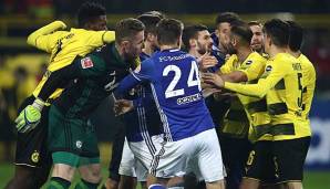 Massenrangelei nach Dortmund gegen Schalke