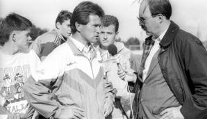 So sah es 1991 aus! Fritz von Thurn und Taxis im Interview mit Jupp Heynckes.