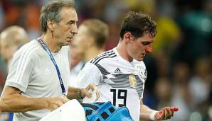 Gab ein starkes, aber am Ende schmerzhaftes und viel zu kurzes WM-Debüt: Sebastian Rudy.