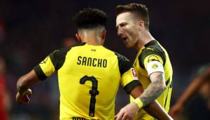 Jadon Sancho (li.) und Marco Reus (re.)