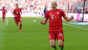 Arjen Robben bejubelt seinen Treffer.