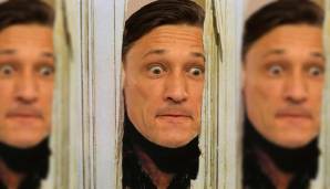 Ein Klassiker des Films: Niko Kovac in seiner Paraderolle als Jack Torrance in The Shining. Oscarverdächtig....