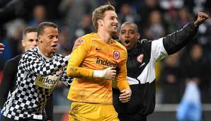 Torhüter Frederik Rönnow war gegen Bayer Leverkusen der Matchwinner für Eintracht Frankfurt.