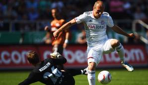 3. Platz: Arjen Robben (FC Bayern) - 5 Scorerpunkte. 2 Tore und 3 Assists beim 8:1 gegen den FC St. Pauli am 07.05.2011.