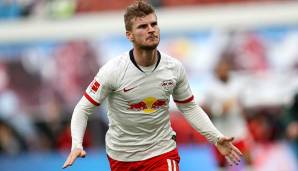 PLATZ 15: TIMO WERNER - 16 Tore in der Hinrunde der Saison 2019/20 (Stand: 15.12.2019).