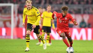 Kingsley Coman lässt regelmäßig seine Gegner auf den ersten Metern stehen. Doch wer hat in Sachen Endgeschwindigkeit die Nase vorne? Wir zeigen Euch die schnellsten Bundesliga-Spieler in dieser Saison. Quelle: Opta.