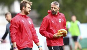 Rene Maric und Marco Rose während ihrer Zeit bei Red Bull Salzburg.