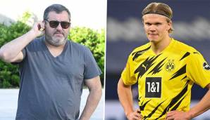 Haaland-Berater Raiola sorgte jüngst für Aufsehen, weil er den Wechsel seines Klienten im Januar 2020 zum BVB in Frage stellte. "Vielleicht war ich zu vorsichtig, als ich sagte: 'Oh nein, lass uns nach Dortmund gehen anstatt irgendwo anders hin.'"