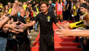 Edin Terzic war nach dem Sieg des BVB in Dresden zufrieden.