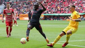 Sadio Mané hatte die erste Münchner Chance auf die Führung in Augsburg.