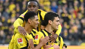 Supertalentiertes BVB-Trio: Youssouffa Moukoko (o.), Jude Bellingham (l.) und Gio Reyna.